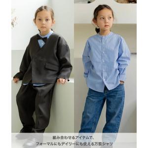 キッズ 子供服 フォーマル シャツ リボン付き...の詳細画像2
