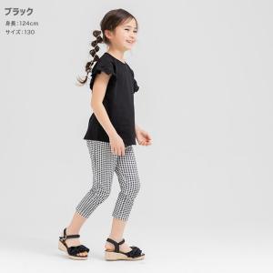ネコポス送料無料 レギンス キッズ 7分丈 ス...の詳細画像4