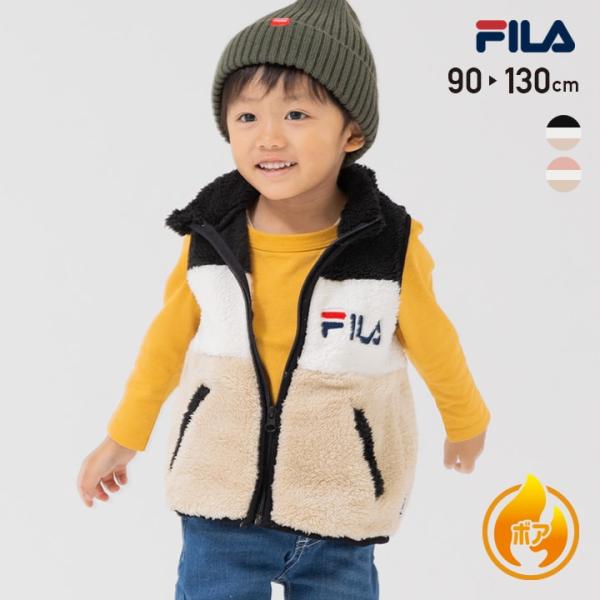 キッズ フィラ ベスト ベビー服 子供服 ボア アウター あったか 男の子 女の子 トップス FIL...