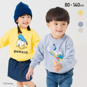 ドナルドダック キッズ トレーナー ベビー服 子供服 ディズニー 長袖 男の子 女の子 キャラクター 裏毛 Disney 秋 80 90 100 110 120 130 140cm [M便 1/1]