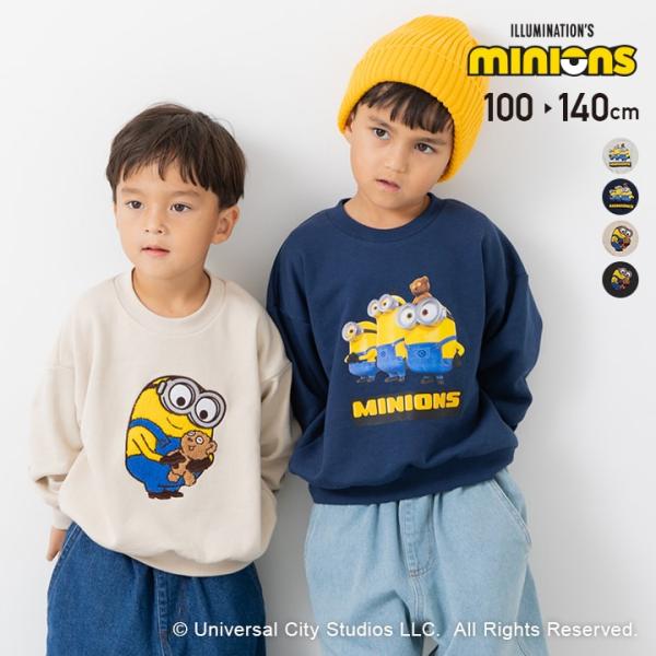 ミニオンズ キッズ 子供服 長袖 トレーナー スウェット 裏毛 男の子 女の子 キャラクター トップ...