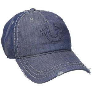 True Religion メンズ ユーズド加工 蹄鉄型野球帽 US サイズ: One Size カラー: ブルー並行輸入｜chillaxmood18