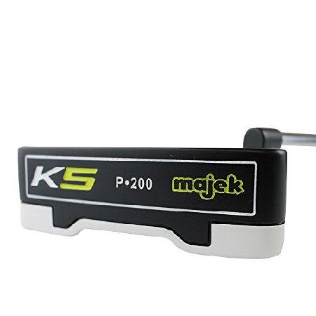 Majek K5 P-200 ゴルフパター 右手用 ブレードスタイル アラインメントアップハンドツー...