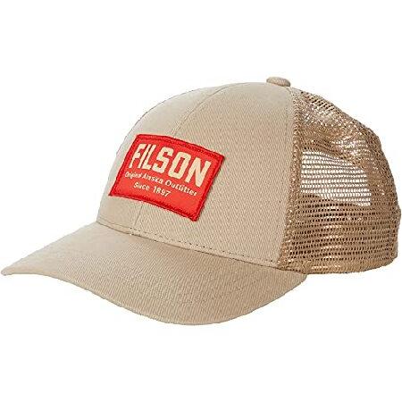 Filson メッシュ スナップバック ロガーキャップ, カーキ/金具。, One Size並行輸入