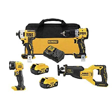 DEWALT 20V MAX XR Power Tools Combo Kit, Hammer Dr...