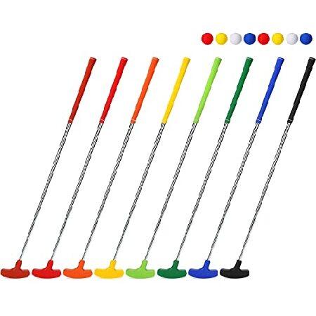 Hiboom ジュニアゴルフパター バルクパター 8個パック 左利きと右利きのゴルファー用 練習用ゴ...