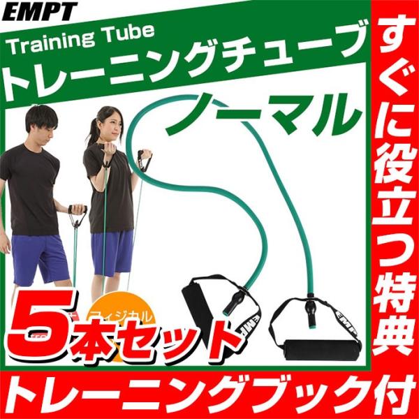 トレーニングチューブ　ノーマル 5本セット トレーニングチューブ トレーニングチューブ 肩 背中 腰...