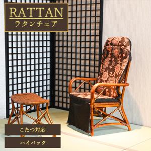 今枝商店 籐 回転座椅子 2脚組 ロータイプ 座面高17cm （ 回転 座椅子