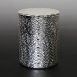 一守堂 茶筒 銀地仕上げ 150g入 is