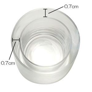 キャンドルホルダー ガラス ぶりっこグラス フ...の詳細画像1