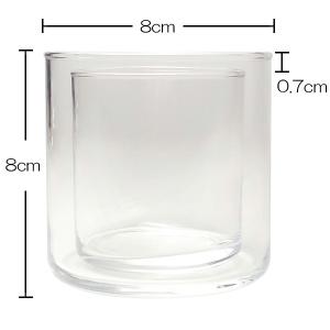 キャンドルホルダー ガラス ぶりっこグラス フ...の詳細画像2