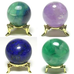 金色台座 中 丸玉用 水晶玉用 パワーストーン...の詳細画像1