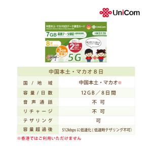 2枚セット 中国/マカオ データ通信専用SIM...の詳細画像1