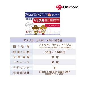 アメリカ/カナダ/メキシコ データ通信専用SI...の詳細画像1