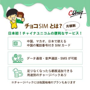 チョコSIM Mプラン データ/音声/SMS付...の詳細画像1