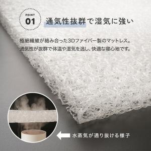 ベビーマットレス 3D ファイバー 洗える 折...の詳細画像5
