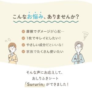 おしりふきシート Sururin 80枚入×8...の詳細画像2