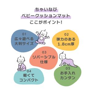 プレイマット ベビーマット ベビークッションマ...の詳細画像2