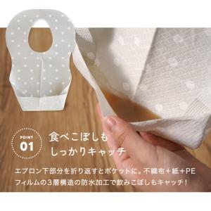 ちゃいなび 使い捨てエプロン 50枚入 紙エプ...の詳細画像4