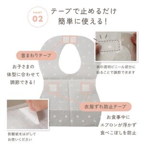 ちゃいなび 使い捨てエプロン 50枚入 紙エプ...の詳細画像5