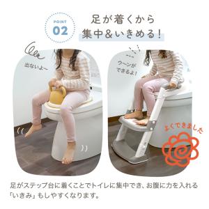 ステップ付き補助便座 トイレトレーニング トイ...の詳細画像4