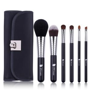 DUcare メイクブラシ 6本セット ケース付 A0613J 持ち運びに便利なコンパクトサイズのセットです。