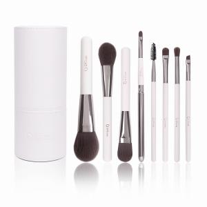 ドゥケア メイクブラシ8本セット d801 レザー風ホルダーケース付 タクロン100％使用のメイクブラシ 化粧筆 メイクブラシセット