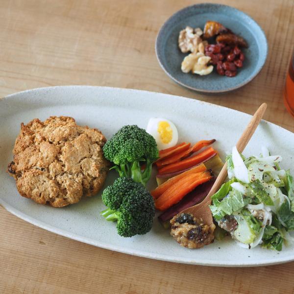 直営店 盛りやすい器 - 長皿 - オーバルプレートＭ 幅24.7cm 日本製 パンとごはんと......