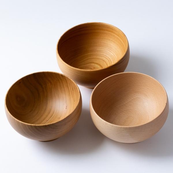 めいぼく椀 大 直径約13cm 八分目容量約330ml 日本製 天然木 銘木 お椀 薗部産業