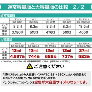 キャノン プリンターインク BCI-381XL...の詳細画像5
