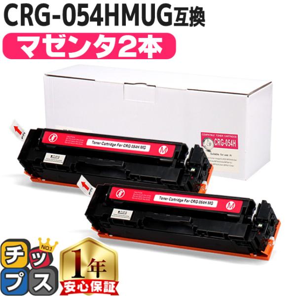 CRG-054H キヤノン 大容量 重合パウダー トナーカートリッジ 054H マゼンタ×2セット ...