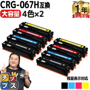 インクのチップス CRG-067H キヤノントナーカートリッジ067H 互換 4色