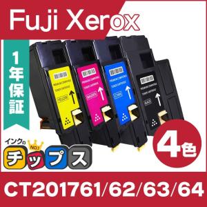 CT2017 富士ゼロックス トナーカートリッジ CT201761＋CT201762＋CT201763＋CT201764 4色セット 互換トナー｜chips