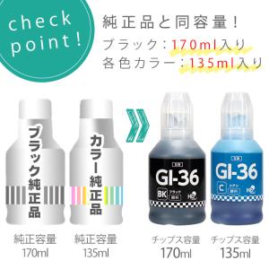 GI-36BK キャノン プリンターインク 互...の詳細画像3