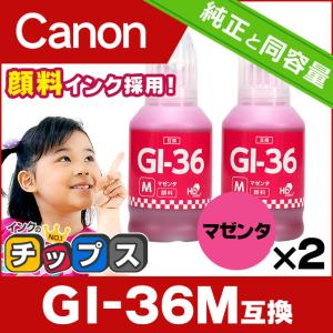 インクのチップス GI-36M キャノン プリンターインク 互換 マゼンタ