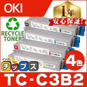 インクのチップス TC-C3BK2 （TCC3BK2） OKI用（沖電気用