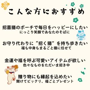 ポーチ 小物入れ 可愛い 招き猫のポーチ 12...の詳細画像2