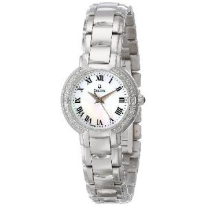 特別価格Bulova Women's 96R159 Classic Stainless Steel Diamond-Accented Watch並行輸入｜chiro-store