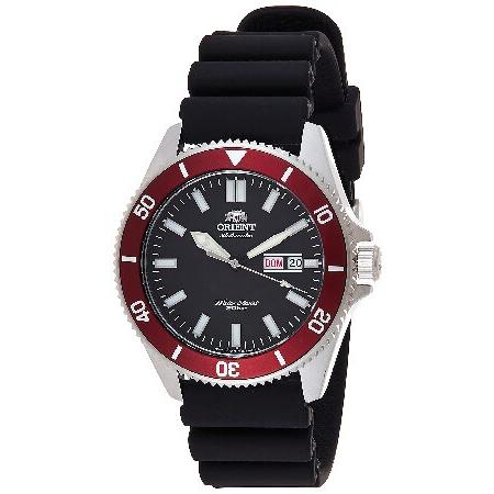特別価格Orient「Kanno」日本製自動/手巻きダイバースタイル腕時計。, ブラック/レッド, ...