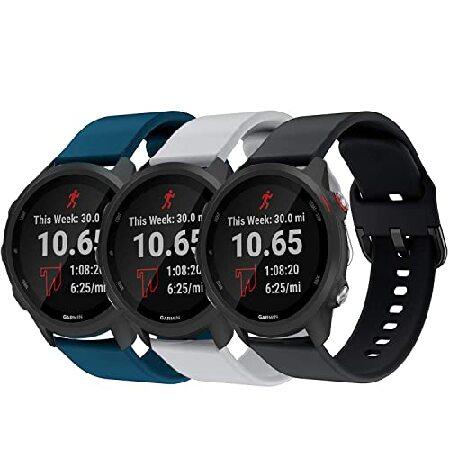 特別価格GOSETH Garmin Forerunner 245バンド対応 シリコンリストストラップ...