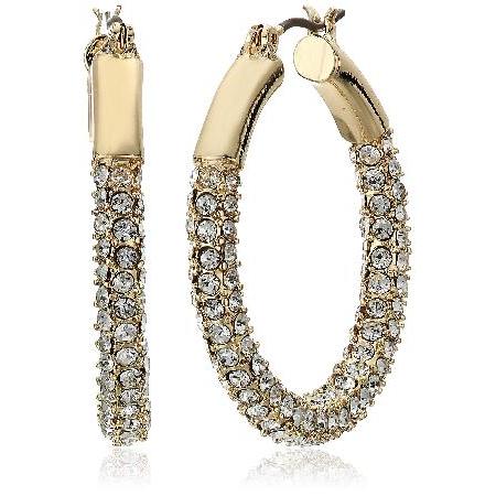 特別価格Anne Klein Women&apos;s Pierced Earrings Pave Tubul...
