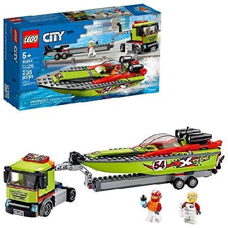 特別価格LEGO City Race Boat Transporter 60254 Race Boa...