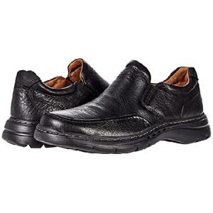 特別価格Clarks Men&apos;s Un Brawley Step Loafer, Black Lea...