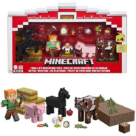 特別価格Minecraft Farm Life Adventure Pack Figures, Ac...