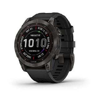 特別価格Garmin fenix 7 Sapphire Solar, adventure smartwatch, with Solar Charging Capabilities, rugged outdoor watch with GPS, touchscreen, wel並行輸入