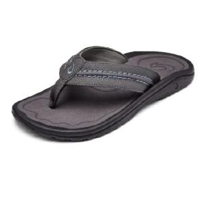 特別価格OLUKAI Hokua Men's Beach Sandals, Quick-Dry Flip-Flop Slides, Water Resistant ＆ Wet Grip Rubber Soles, Compression Molded Footbed ＆ 並行輸入｜chiro-store