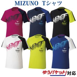 ミズノ Tシャツ(N-XTプリント) 62JA1Z11 ユニセックス 2021AW バドミントン テニス ソフトテニス トレーニングウェア ゆうパケット(メール便)対応｜chispo-b