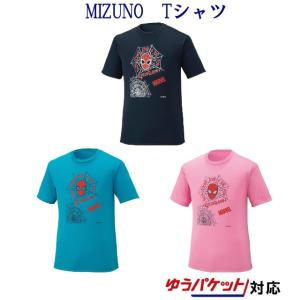 ミズノ　MARVEL Tシャツ　72JA9Z55　メンズ　ユニセックス　2019AW　バドミントン　ゆうパケット(メール便)対応｜chispo-b