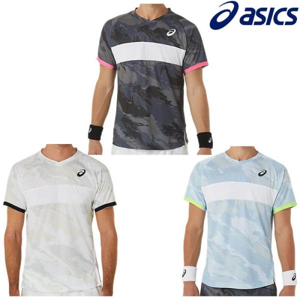 アシックス クールMATCHグラフィック半袖シャツ 2041A245 メンズ 2023SS テニス ...