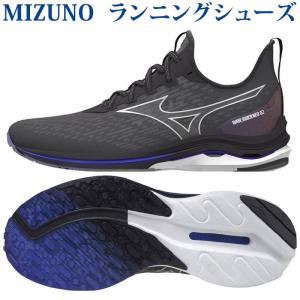 ミズノ ランニングシューズ ウエーブライダーNEO 2 ブラック×シルバー×ブルー J1GC217893 メンズ 2021AW 同梱不可 RFCL｜chispo-b